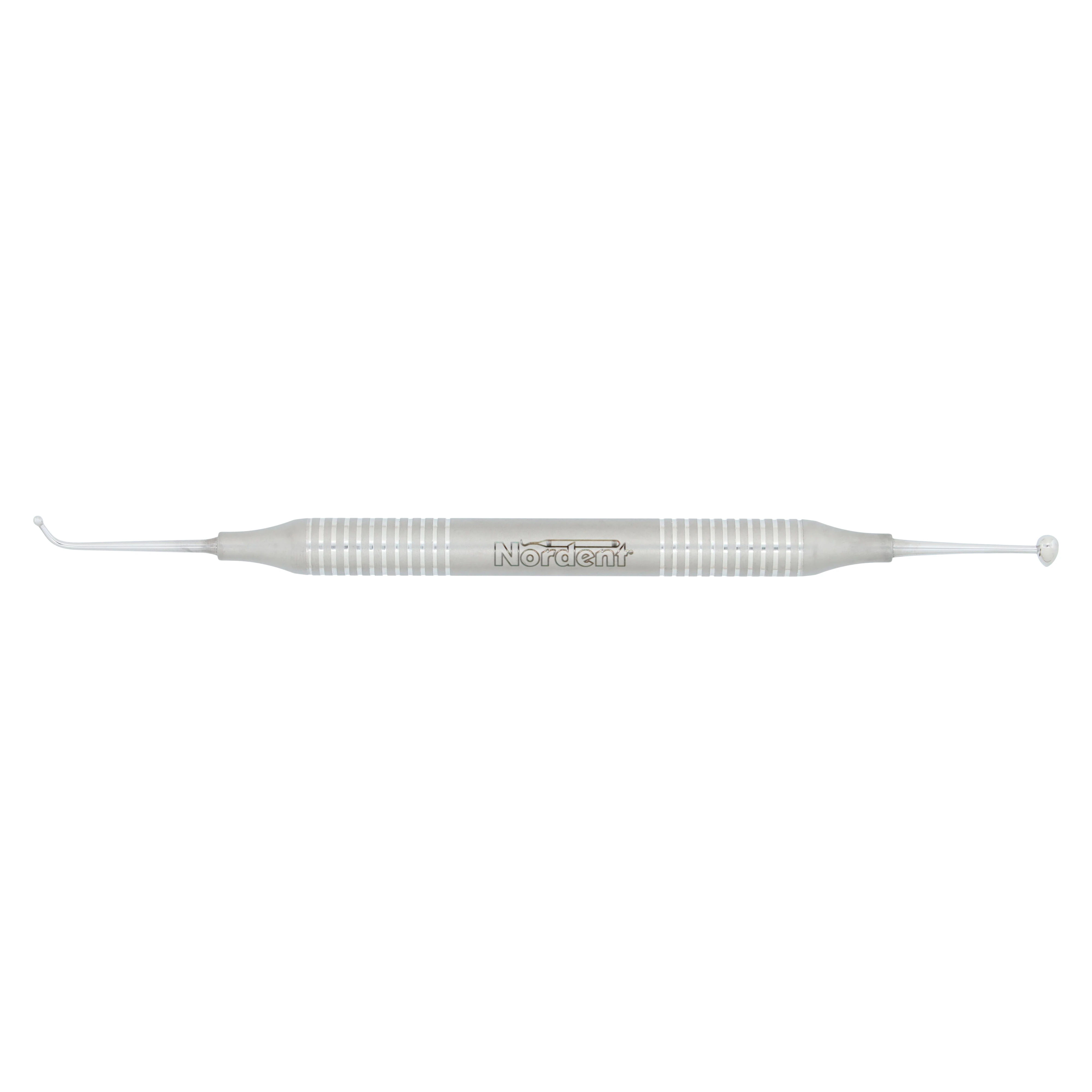 Nordent Double End Burnisher, Medium Ball #27 - Football #29, Medium Round Handle, RBR27-29 - Burnishers - Medium Ball #27/Football #29 - Medium Round - Image 1