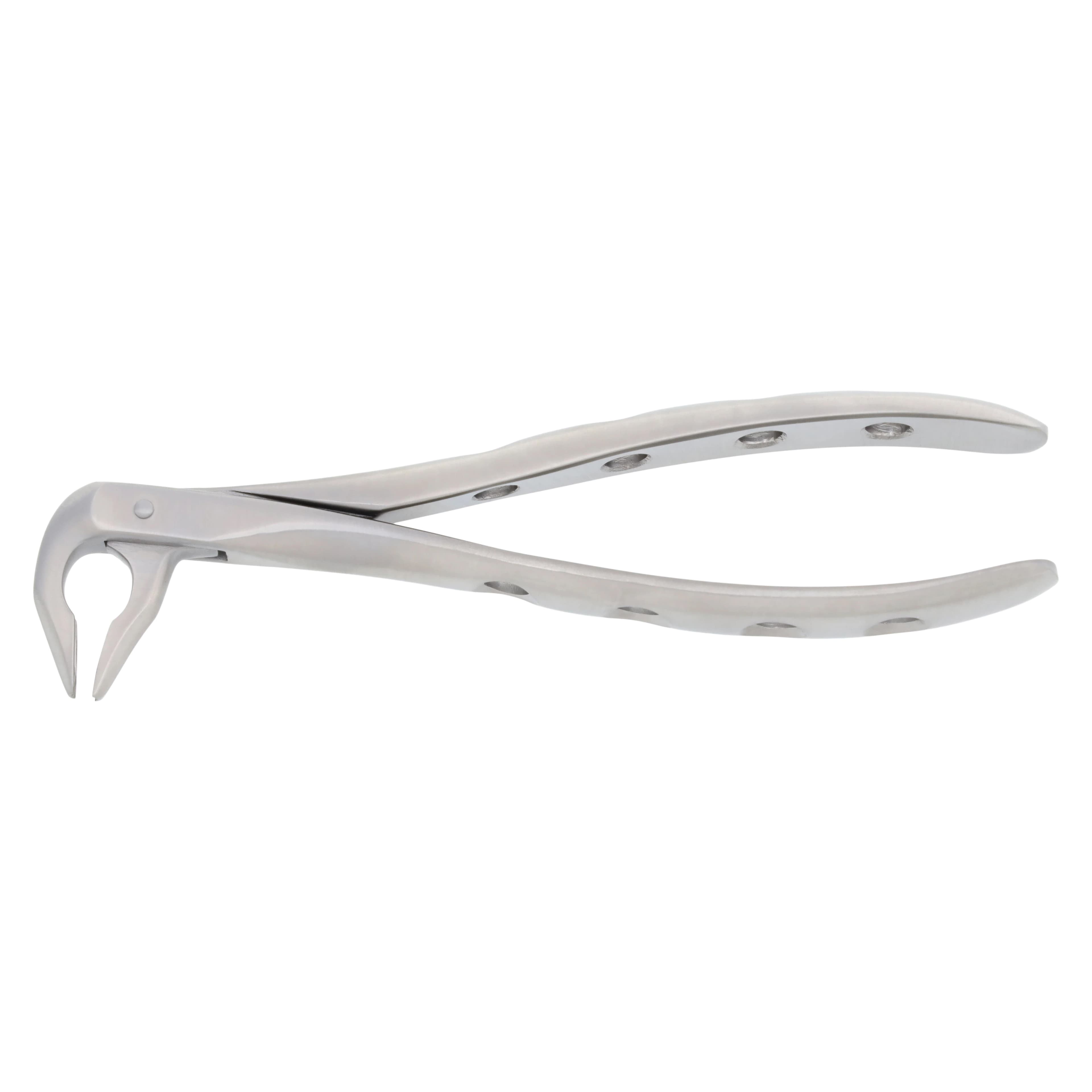 Nordent Extracting Forceps 74N Lower Anterior, Narrow, Atraumatic, Bird Beak, Adult, Serrated, Non-Locking, German Stainless Steel - Extr Forcep Lower Anterior 74 - Image 1