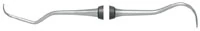 Nordent DuraLite ColorRings Scalette #N137M, Anterior, Double-End, Mini Blade, Stainless Steel, 9.5 mm Handle, 1 Each - N137M Anterior De Mini Blade Scalette Colorring - Image 1