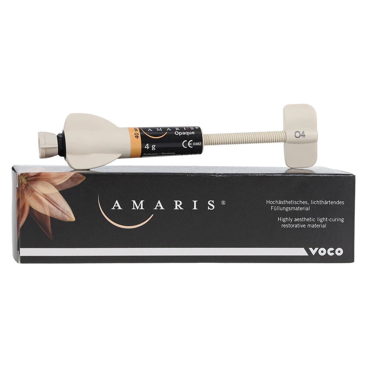 Amaris Nanoreinforced Hybrid Composite 4g Syringe Refill Shade O4 Opaque - Amaris 4g Syringe Shade O4 - Image 1