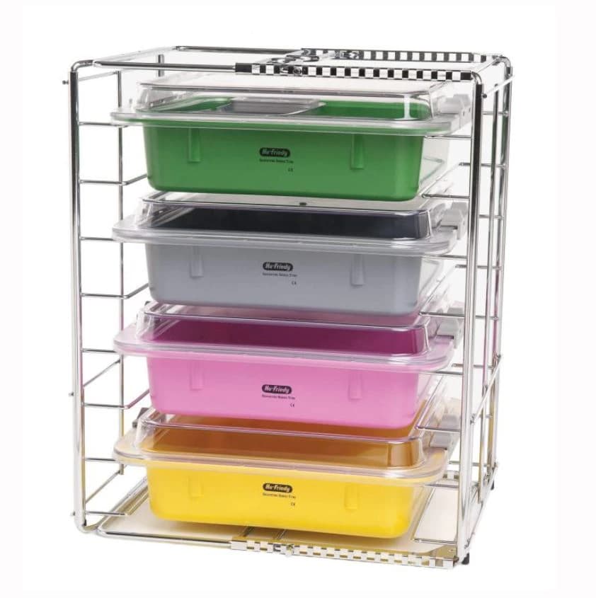 Hu-Friedy Signature Series Standard Tub Rack, White, Reusable, Each - Sig. Series Standard Tub Rack - Image 1