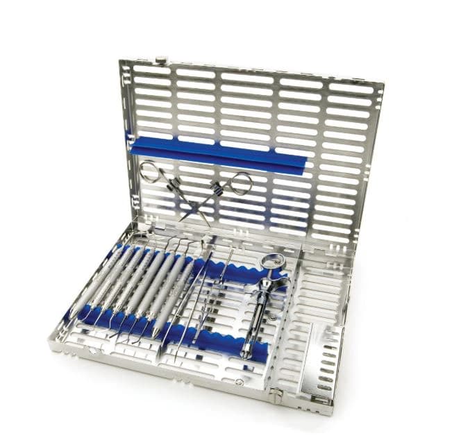 IMS® Signature Series® Large Cassettes, 12 Instrument Capacity, 8" x 1.25" x 11", Blue, 1/Pkg, IM4128 - IMS® Signature Series® Large Cassettes – 12 Instrument Capacity, 8" x 1.25" x 11" - Blue - Image 1