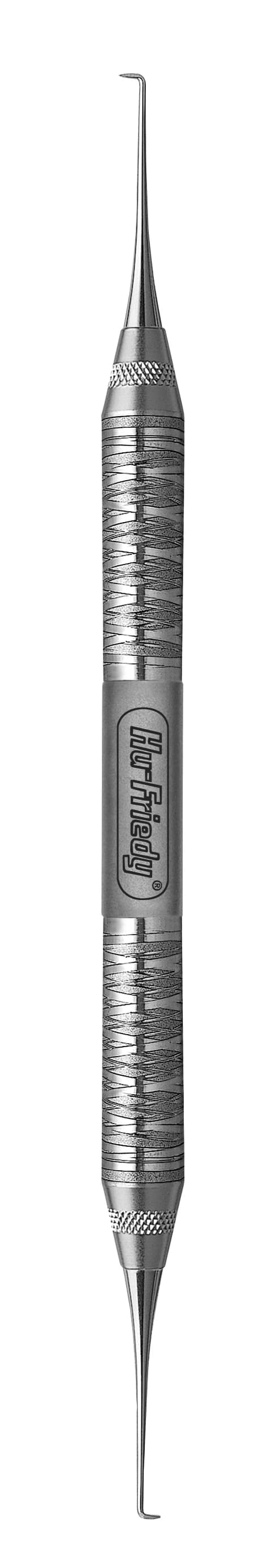 Hu-Friedy Morse 0/00 Double-End Sickle Scaler, #6 Satin Steel Handle, SM0/006 - Scalers - Morse - 0/00 - #6 Satin Steel® - Image 1