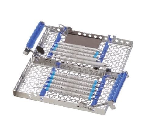 IMS® Infinity Series™ Cassettes – 14-Instrument Double-Decker Cassette, 8" x 1.5" x 4.5", Orange, IMN9143 - IMS® Infinity Series™ Cassettes – 14-Instrument Double-Decker Cassette, 8" x 1.5" x 4.5" - Orange - Image 1