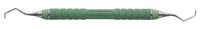 Hu-Friedy EverEdge 2.0 Gracey Curette 7/8, Double-Ended, Resin 8 Colors Handle, Green, SG7/8C8E2 - Resin 8 Colors Scalers & Curettes - 7/8 Gracey - Green - Image 1