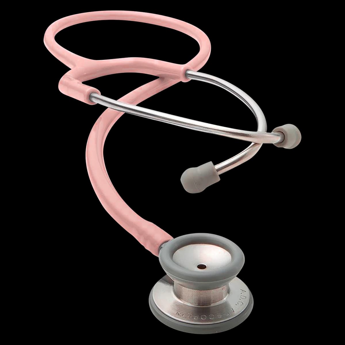 ADC Adscope 604 Pediatric Acoustic Stethoscope, Pink, Single Lumen Tubing - Adscope Pediatric Pink - Image 1