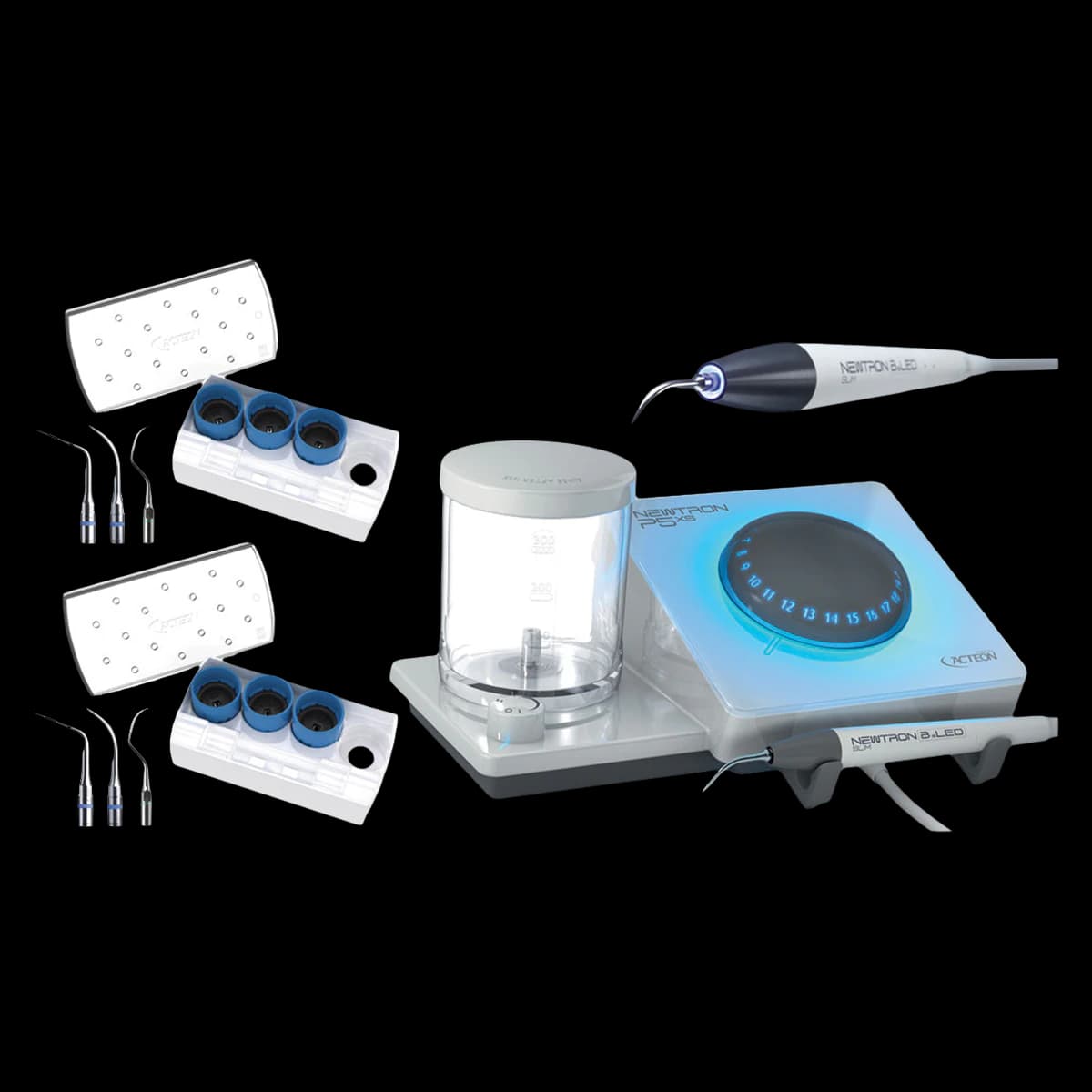 Newtron P5 XS B.LED Total Protect Kit, Piezo Ultrasonic Scaler with 2 Intro Tip Kits and 2 B.LED Handpieces, F62117TP - Newtron P5 XS B.LED Total Protect Kit - Image 1