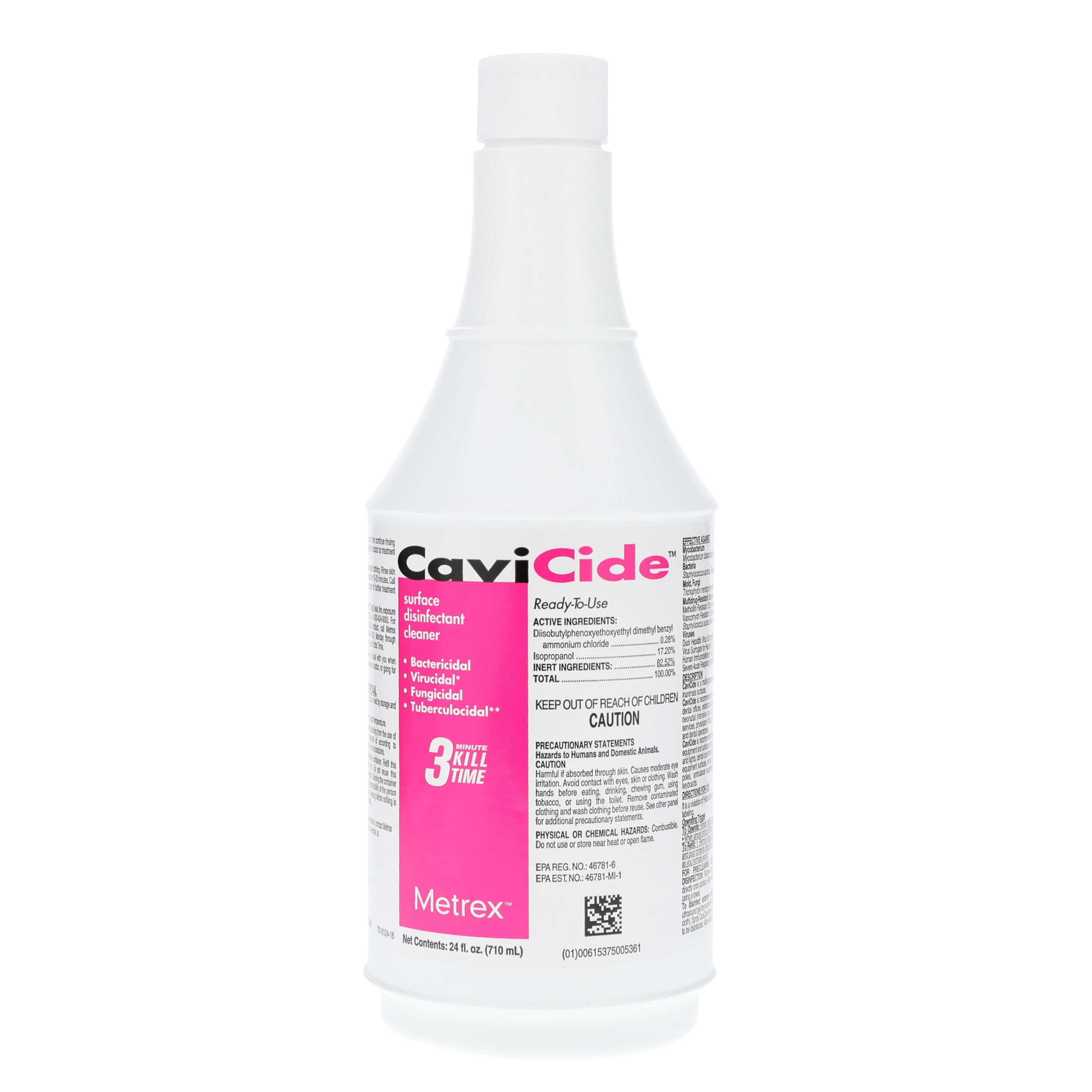 CaviCide Surface Disinfectant Cleaner, 24 oz Spray Bottle, EPA 46781-6 - CaviCide 24oz Spray - Image 1