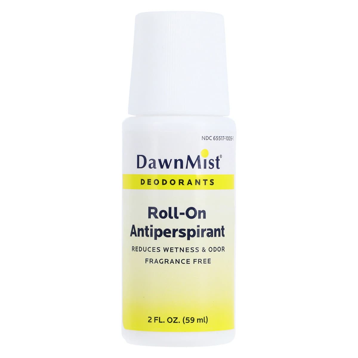 DawnMist Roll-On Deodorant, Unscented, 2 oz, 96/Case - Deodorant Roll-on Unscent - Image 1