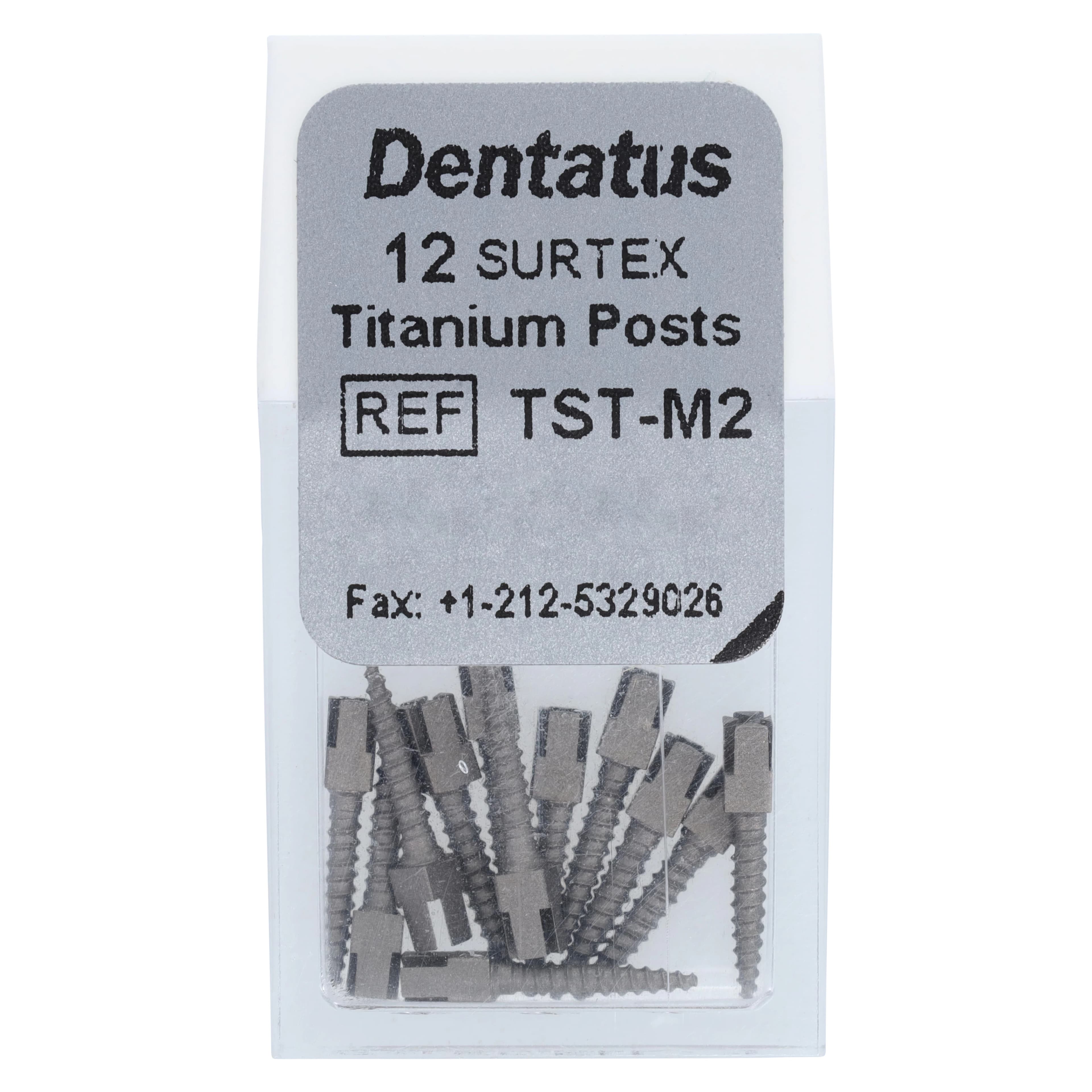 Dentatus Surtex Classic Titanium Post Refill, Medium M2, 1.20 mm x 9.3 mm, 12/Bx, TST-M2 - Surtex Titan Post M2 1.20mm 12/Bx - Image 1