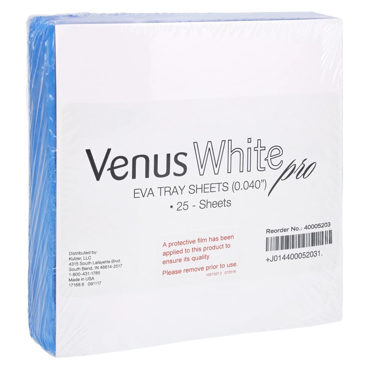 Kulzer Venus White Pro EVA Sheets, 0.040" Thick, 25/Pack, 40005203 - Venus White Pro Eva Sheets 25/Pk - Image 1