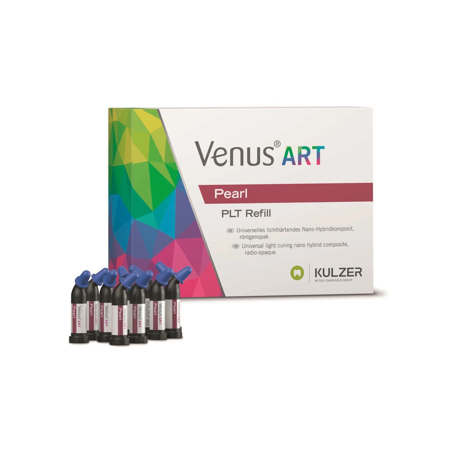 Venus Pearl Nanohybrid Composite PLT Refill, Shade OB (Opaque Bleach), 0.2 g, 10/Pk, 66048095 - Venus Pearl Shade OB .2g PLT Refills Pack of 10 - Image 1