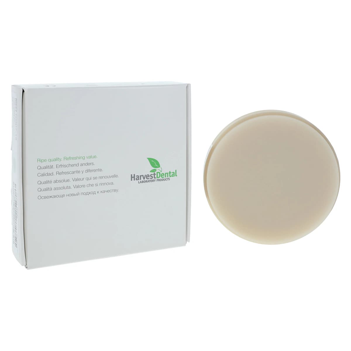 Harvest Esthetic DCL PMMA Denture + Temp Disc, A1 Shade, 98 x 20 mm, 01KEZKNHSN0833BR57E3K1SV51 - Harvest Esthetic DCL PMMA -ML- Denture + Temp Disc – 98 x 20 mm - A1 - Image 1