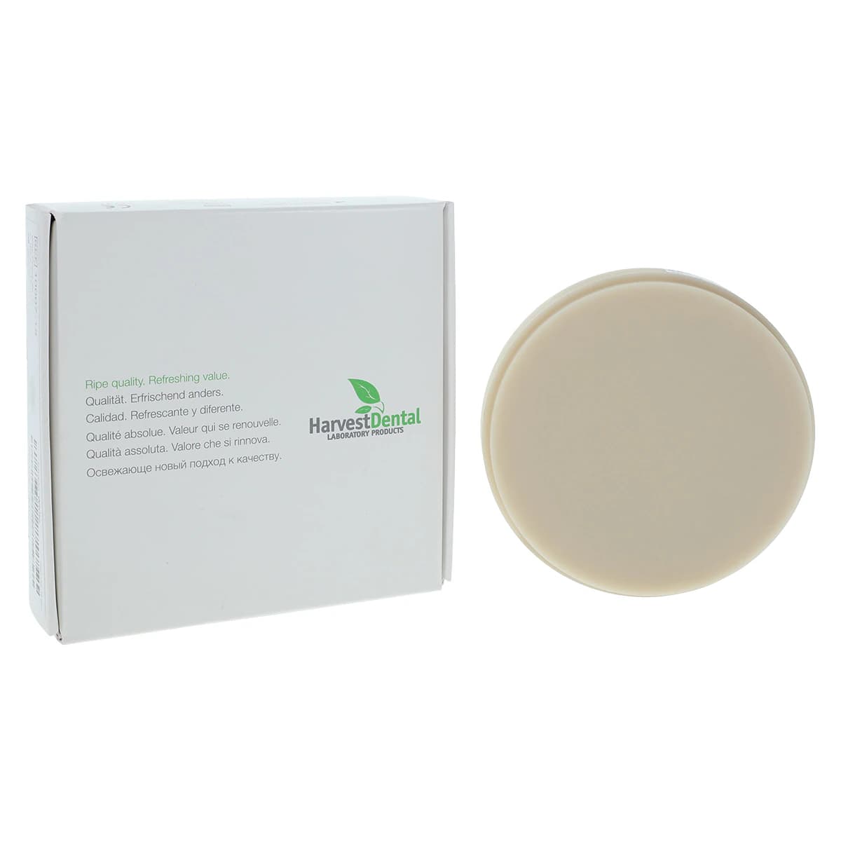 Harvest Esthetic DCL PMMA -ML- Denture + Temp Disc, 98 x 20 mm, Shade B1 - Harvest Esthetic DCL PMMA -ML- Denture + Temp Disc – 98 x 20 mm - B1 - Image 1