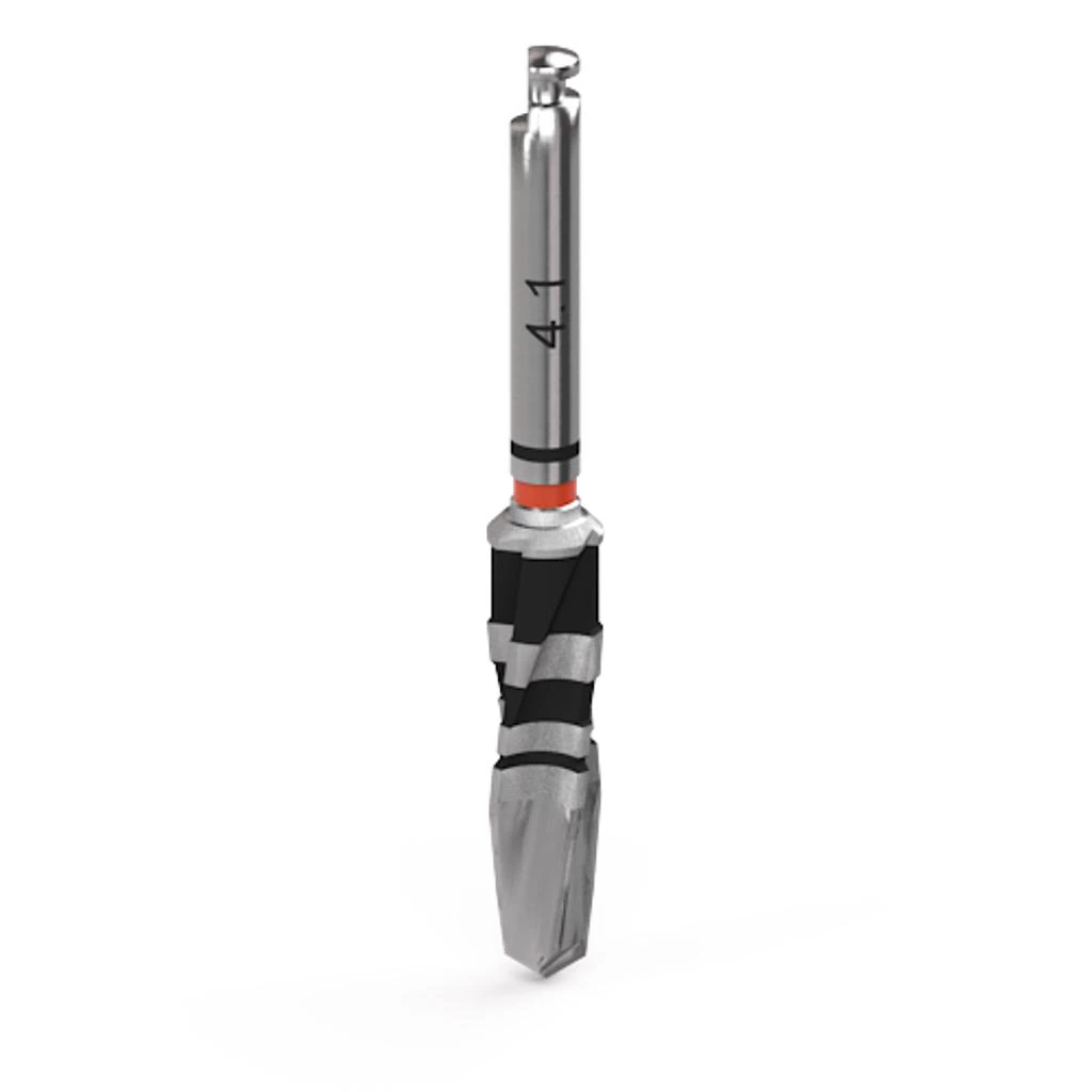 BioHorizons Tapered Surgical Drill, Red, 4.1 mm, Each - Tapered Surgical Drill Red - Image 1