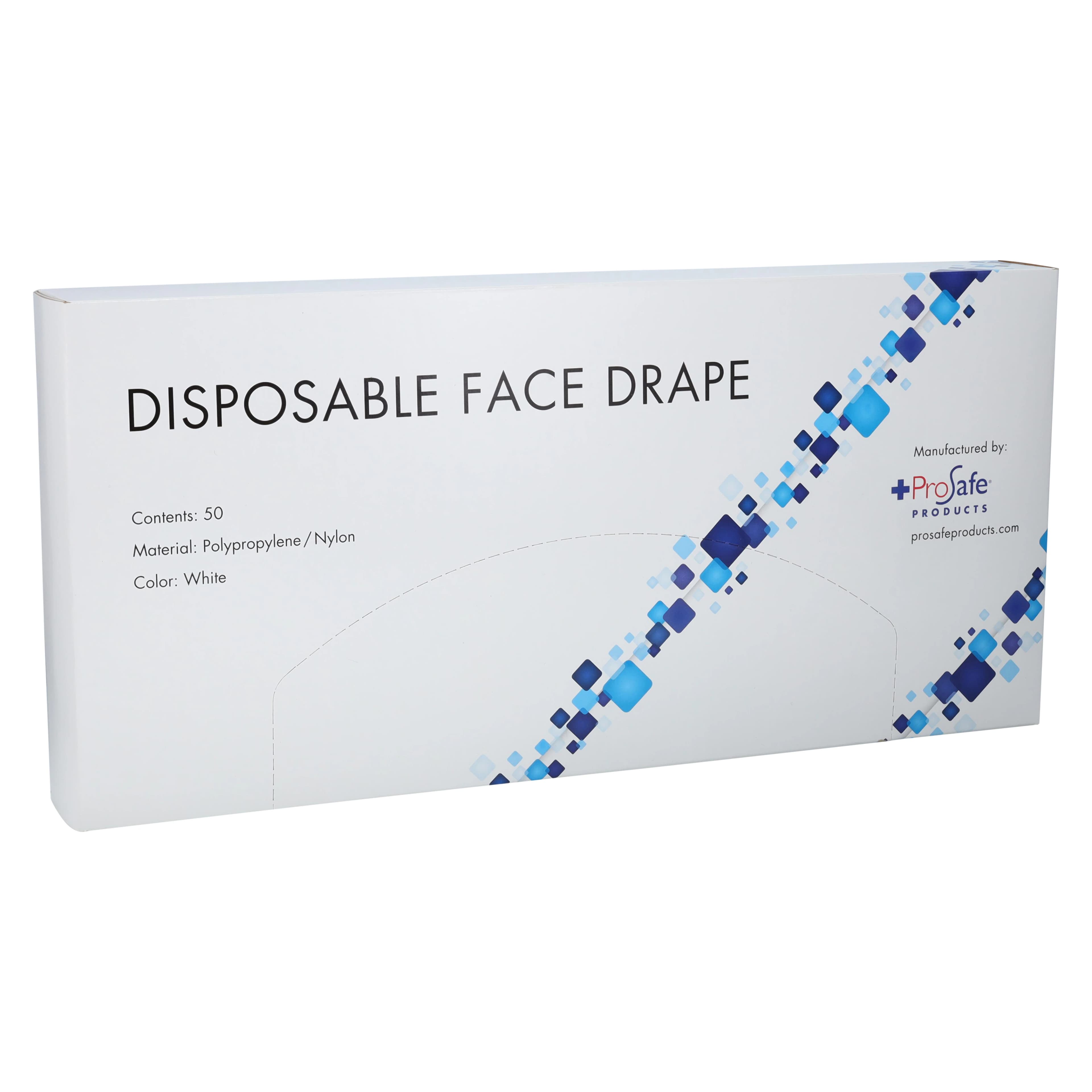 Disposable Face Drapes, White, 50/Pack - Disposable Face Drapes 50/Pack - Image 1