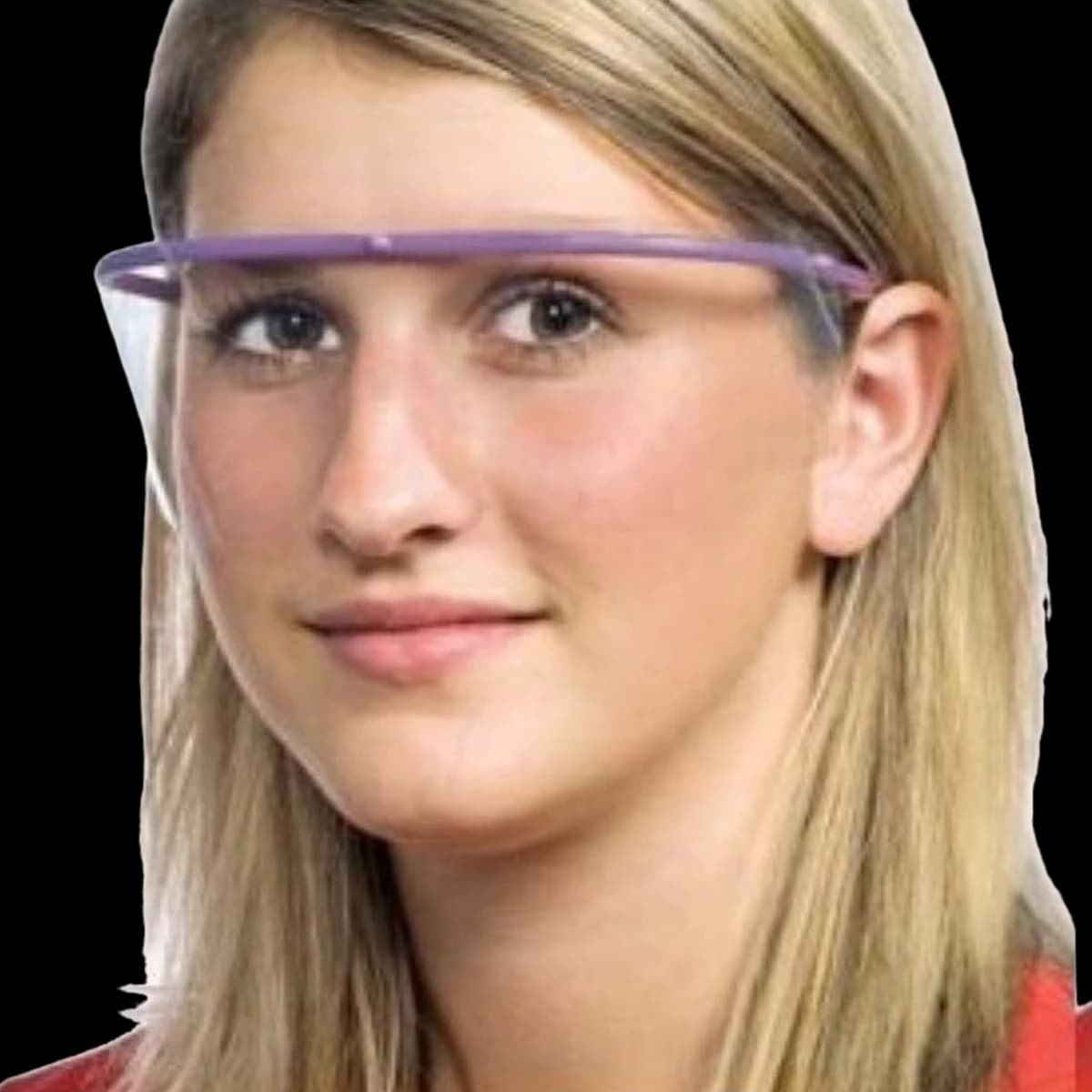 Clear Choice Eye Shield Frame Only, Black, 100/Package - Clear Choice Black Eye Frames - Image 1