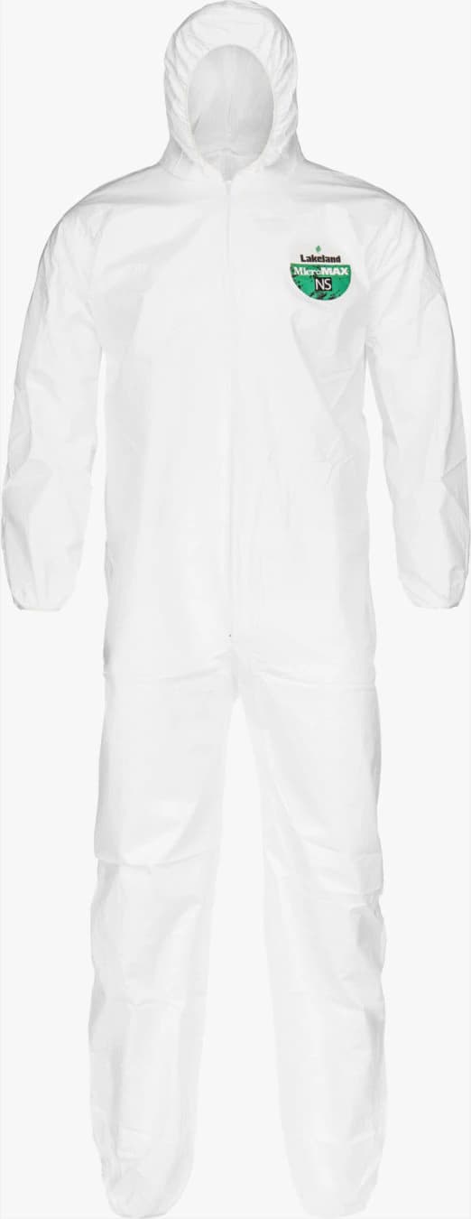 Lakeland MicroMax Coverall with Zip Front and Elastic Wrists, Medium, 25/Case - MicromaxCoverall/Zip w/Elas Md - Image 1