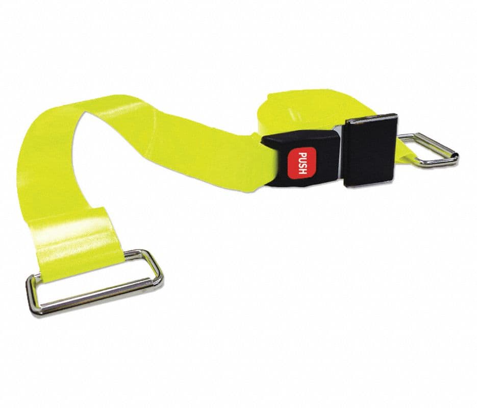 Bio G1 Metal Buckle Strap, Medium, 4 ft, 2-Piece, Yellow - Bio G1 MPB ML 4' 2 pc YL - Image 1