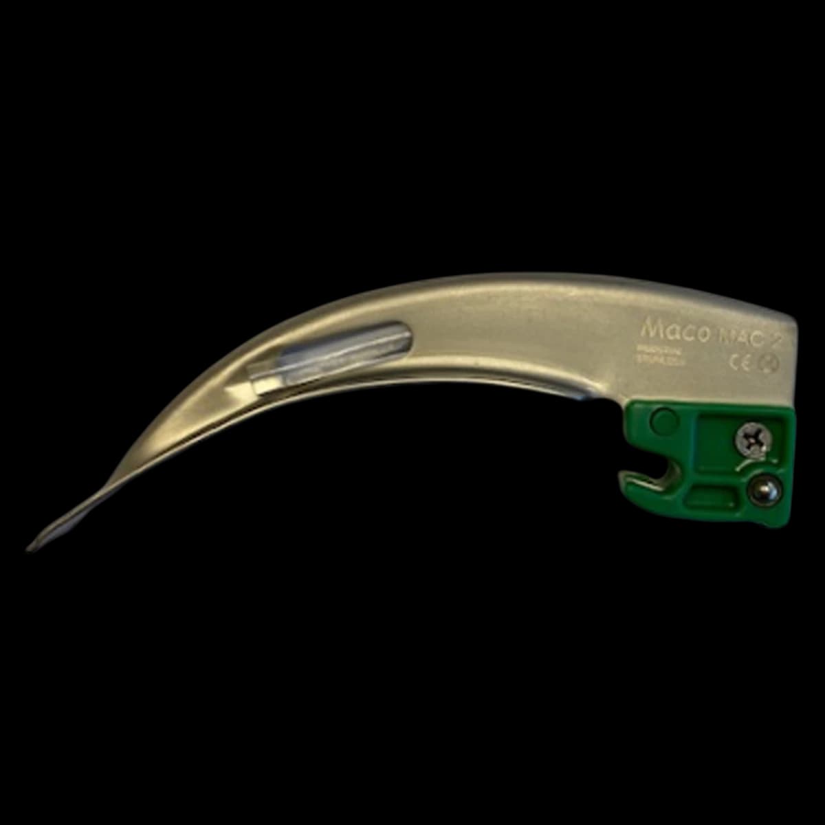 Maco Intl Disposable Laryngoscope Blade, Macintosh #2, Fiber Optic - Disposable Laryn Blade FO - Image 1