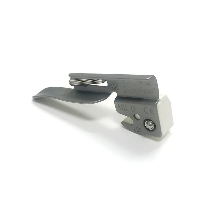 Briteview Laryngoscope Blade, Miller #0, LED - Briteview Laryngoscope Blade - Image 1