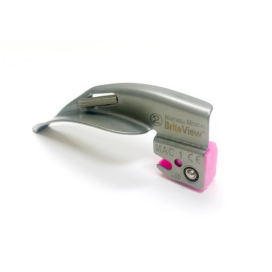 Briteview Laryngoscope Blade, Macintosh #1, LED - Briteview Laryngoscope Blade - Image 1