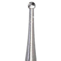 Meisinger Tungsten Carbide Bur, HM 1 Round RA, Size #2, 1.0 mm Diameter, 100/Pkg, C0002RA - Tungsten Carbide Burs – HM 1 Round RA, 100/Pkg - Size #2, 1.0 mm Diameter - Image 1