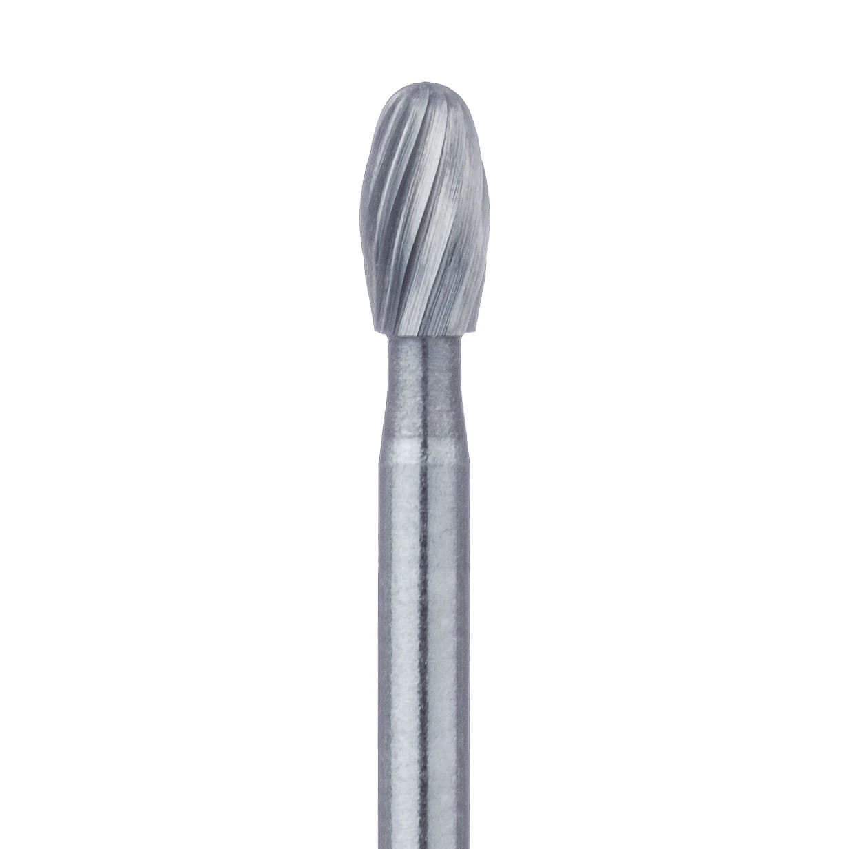 Meisinger Tungsten Carbide Trimming and Finishing Bur, Friction Grip, Football Shape, #7408, 2.3 mm, 5/Pk, HM379-023-FG - Tungsten Carbide Trimming and Finishing Bur, Friction Grip, Football, 379, 2.3 mm, 5/Pk, HM379-023-FG - Image 1