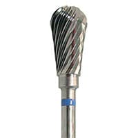 Meisinger HM77-060-HP Lab Carbide Bur, Pear Shape, Medium, Plain Cut, 6.0 mm Head Diameter, HP Shank, 1/Pkg - Lab Bur Carbide Cutters – S, Plain Cut, Medium, HP, 1/Pkg - Size 77, 6.0 mm Diameter - Image 1