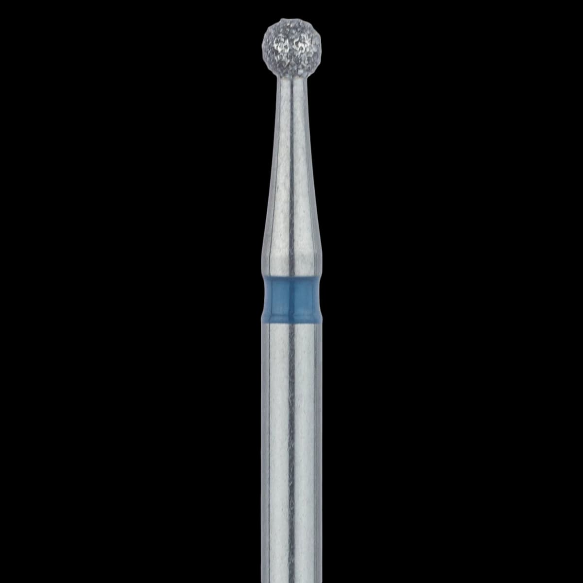 Meisinger FG Surgical Diamond Bur, Round, Medium Grit (Blue), 1.6 mm, FGXL Long Shank, 801-016-SU, 5/Pack - Meisinger FG Surgical Diamonds - 801-016 - Medium - Image 1