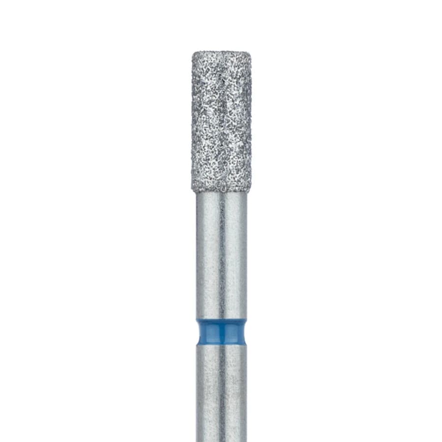 Meisinger 837-027-HP Medium Diamond Bur, Long Cylinder, 2.7 mm Diameter, Handpiece Shank, 5/Pack - Meisinger Diamonds 837-027-HP Medium 5/Pk - Image 1