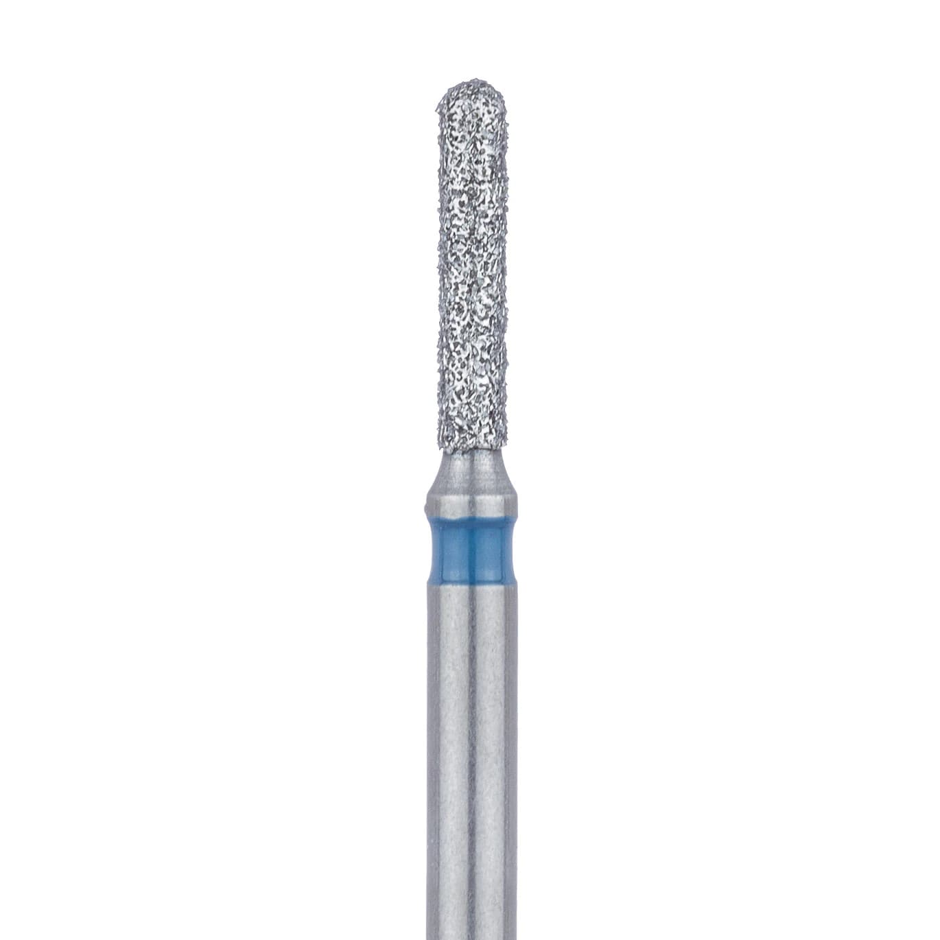 Meisinger 838L-012-FG Medium Diamond Bur, Long Round End Cylinder, Friction Grip, 1.2 mm Diameter, 5/Pack - Meisinger Diamonds 838L-012-FG Medium 5/Pk - Image 1