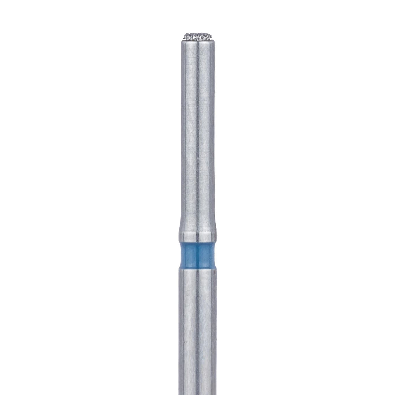 Meisinger 839-014-FG Diamond Bur, End Cutting Cylinder, Medium Grit, Blue Ring, 1.4 mm Head Diameter, Friction Grip, 5/Pk - Meisinger Diamonds 839-014-FG Medium 5/Pk - Image 1