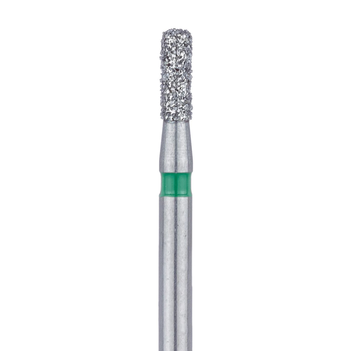 Meisinger 840G-016-FG Coarse Diamond Bur, Round Edge Cylinder, Friction Grip, 1.6 mm, Green, 5/Pk - Meisinger Diamonds 840G-016-FG Coarse 5/Pk - Image 1