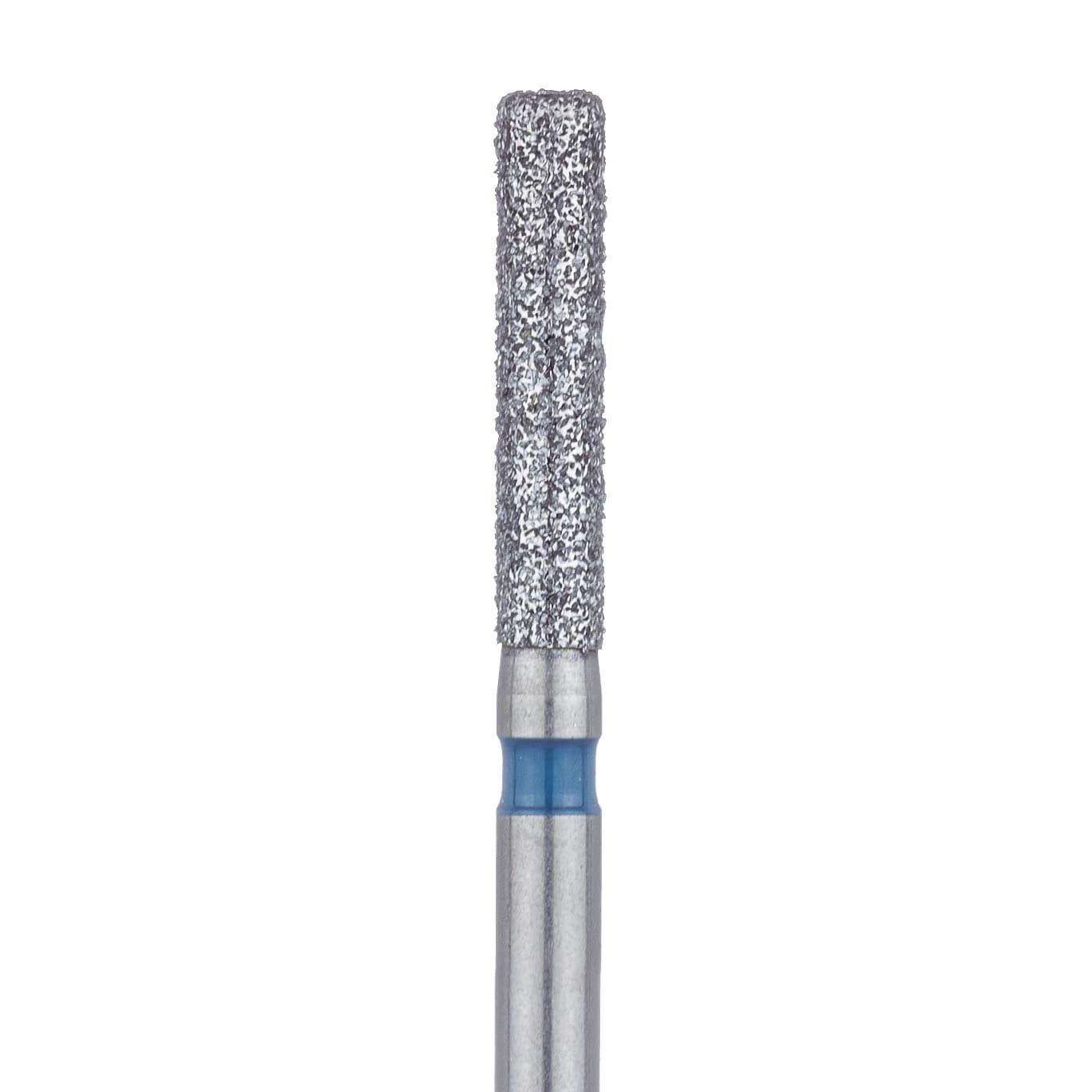Meisinger 842-016-FG Multi-Use Diamond Bur, Round Edge Extra Long Cylinder, Medium Grit (Blue), 1.6 mm Diameter, 8 mm Working Length, Friction Grip, 5/Pack - Meisinger Diamonds 842-016-FG Medium 5/Pk - Image 1