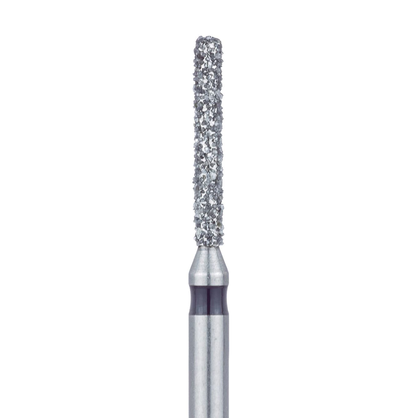 Meisinger 842H-012-FG Diamond Bur, FG, Super Coarse (Black), Cylinder with Round End, 1.2 mm Head Diameter, 8.0 mm Head Length, 5/Pkg - Diamond Instruments – FG, Super Coarse, Black, Cylinder, Round End, 5/Pkg - 842H-012-FG, 1.2 mm Head Diameter, 8.0 mm Head Length - Image 1