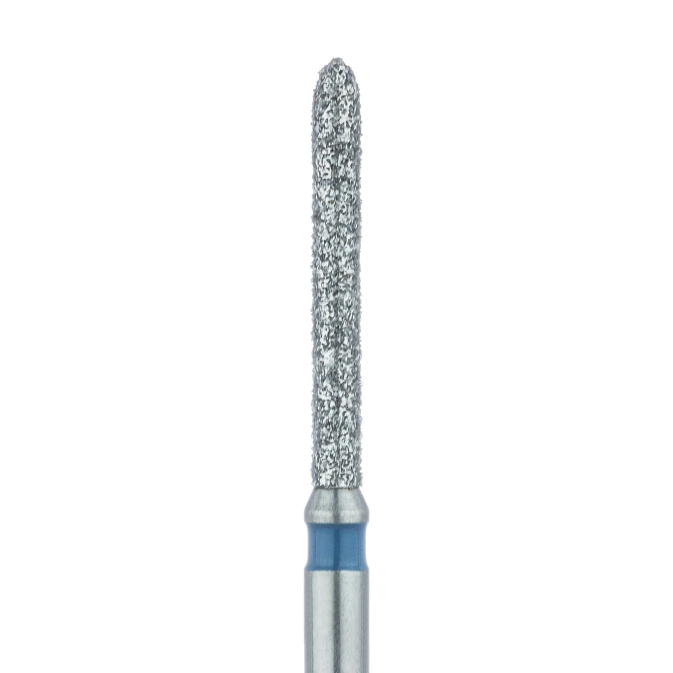 Meisinger Multi-Use Diamond Bur, Friction Grip, Long Torpedo, 869-012-FG, 1.2 mm, Medium Grit, Blue Ring, 5/Pk - Multi-Use Diamond Bur, Friction Grip, Long Torpedo, 869, 1.2 mm, Medium, Blue, 5/Pk, 869-012-FG - Image 1