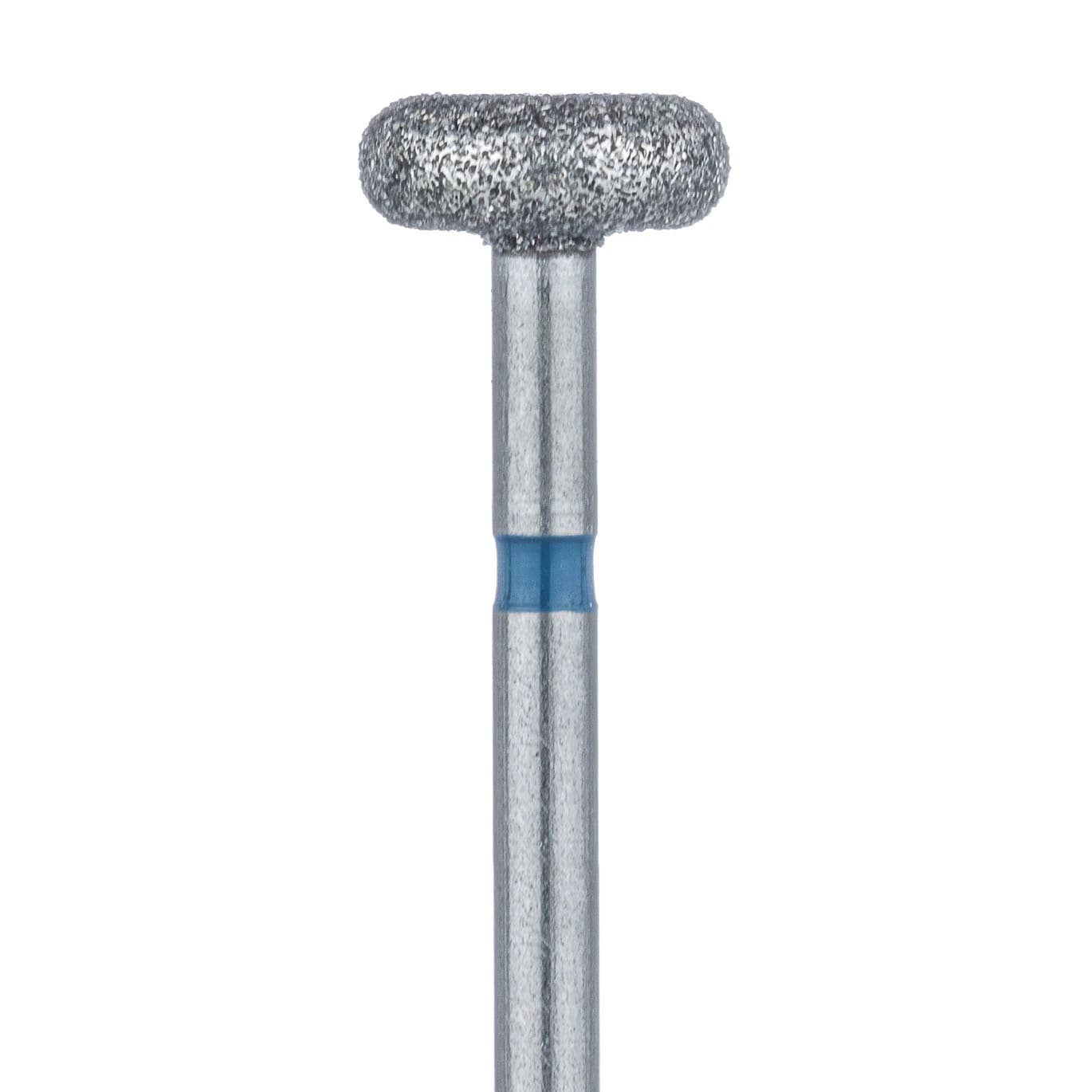 Meisinger 909-055-FG Medium Diamond Bur, Wheel/Donut Shape, Friction Grip, 5.5 mm Head Diameter, Blue Ring, 2/Pk - Meisinger Diamonds 909-055-FG Medium 2/Pk - Image 1