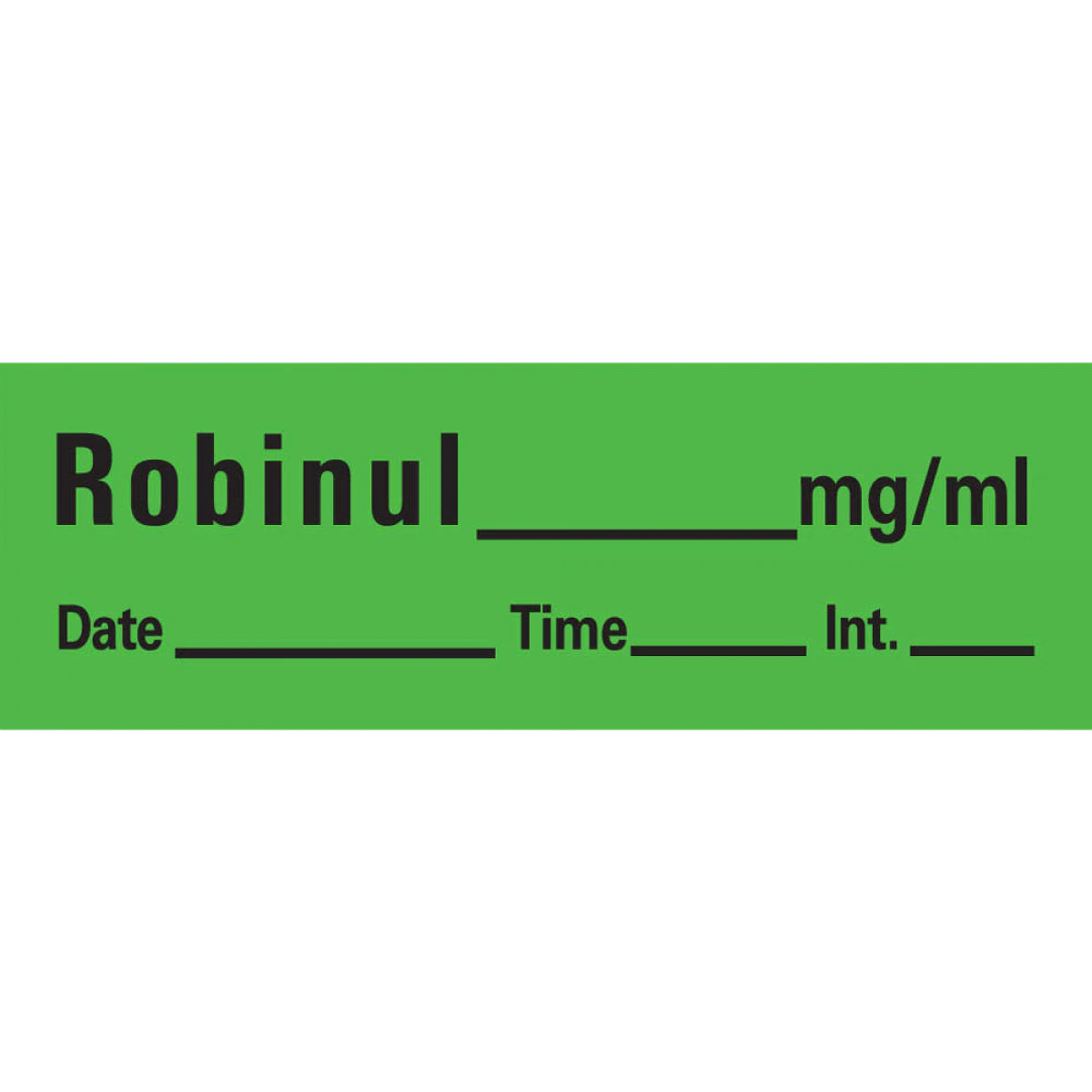 Label For Stock Robinul, Green, 333/Roll - Label For Stock Robinul - Image 1