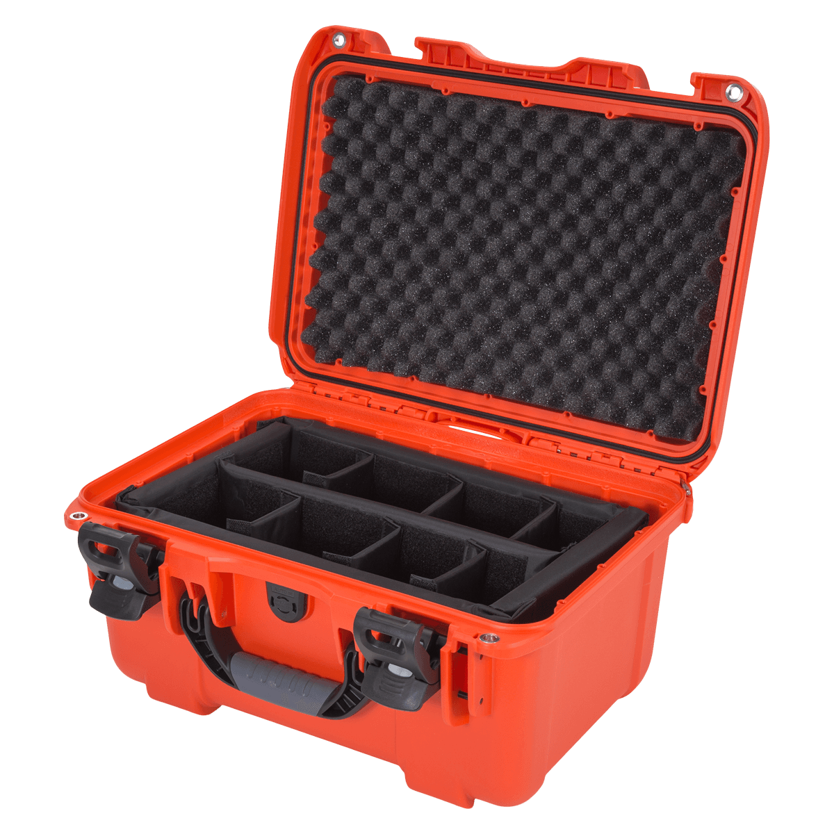Nanuk 918 Waterproof Hard Case with Padded Divider, Orange - Nanuk 918 w/Padded Div Orange - Image 1