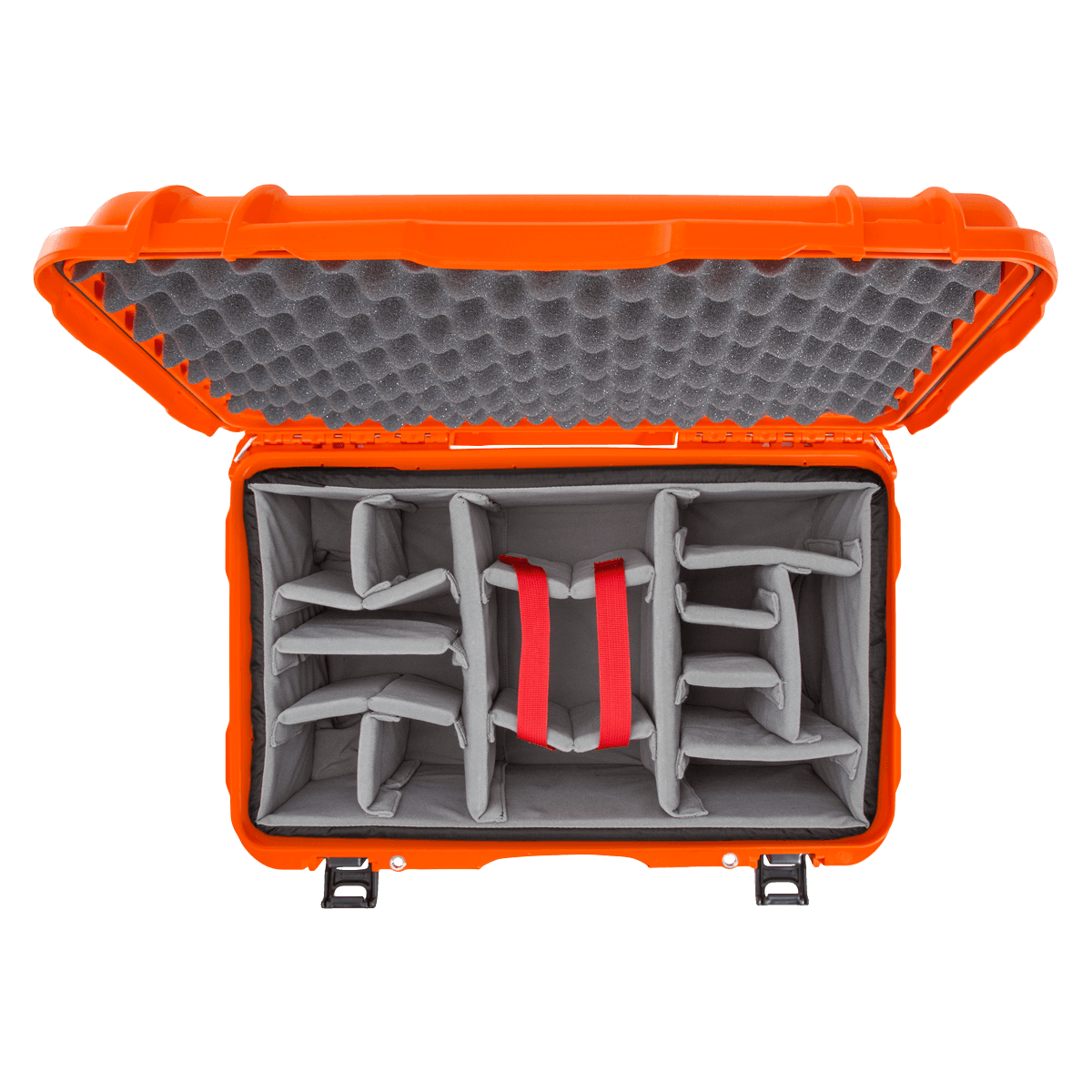 Nanuk 938 Waterproof Case with Padded Divider, Orange - Nanuk 938 w/padded div Orange - Image 1