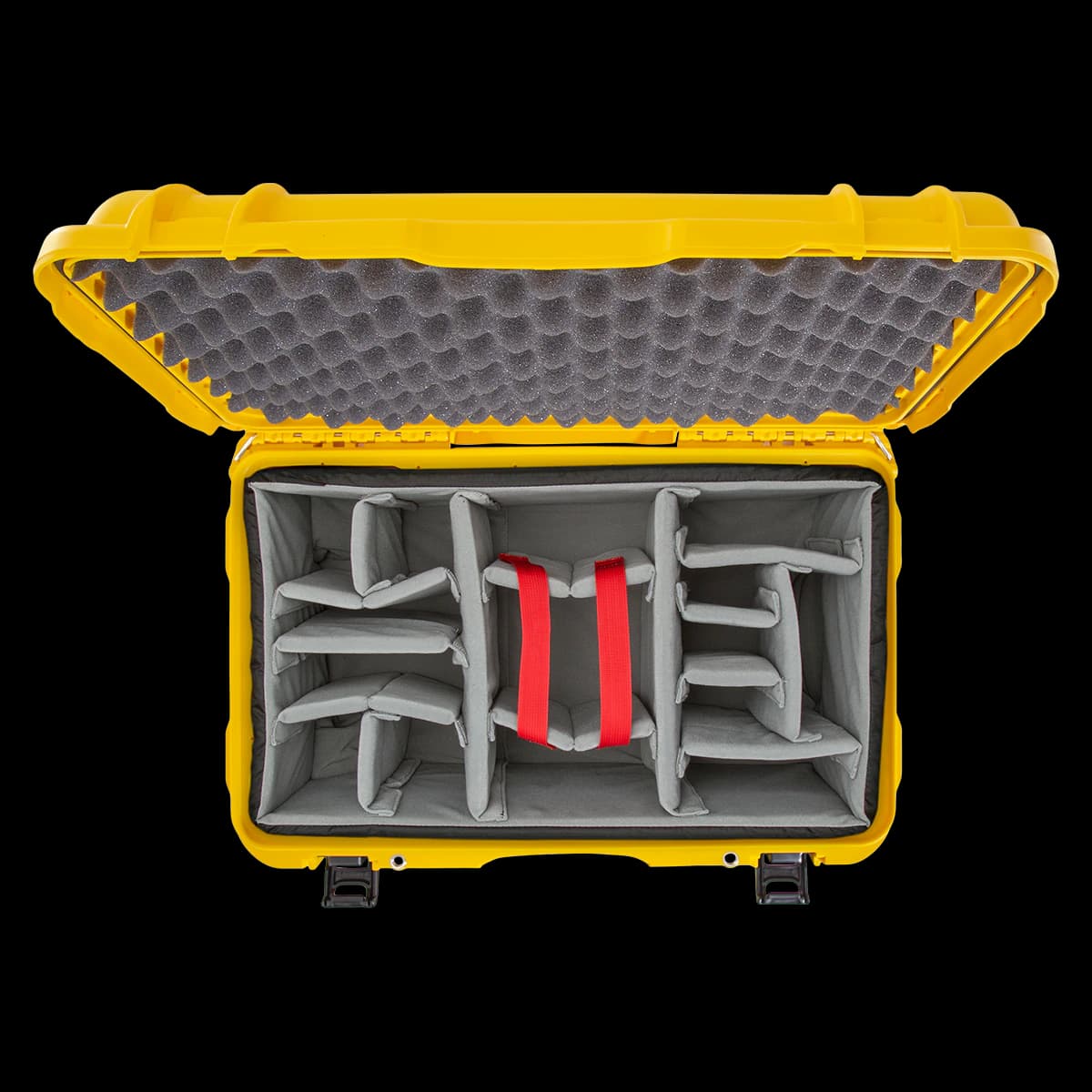 Nanuk 938 Hard Case with Padded Divider, Yellow, Model 938 - Nanuk 938 w/padded div Yellow - Image 1