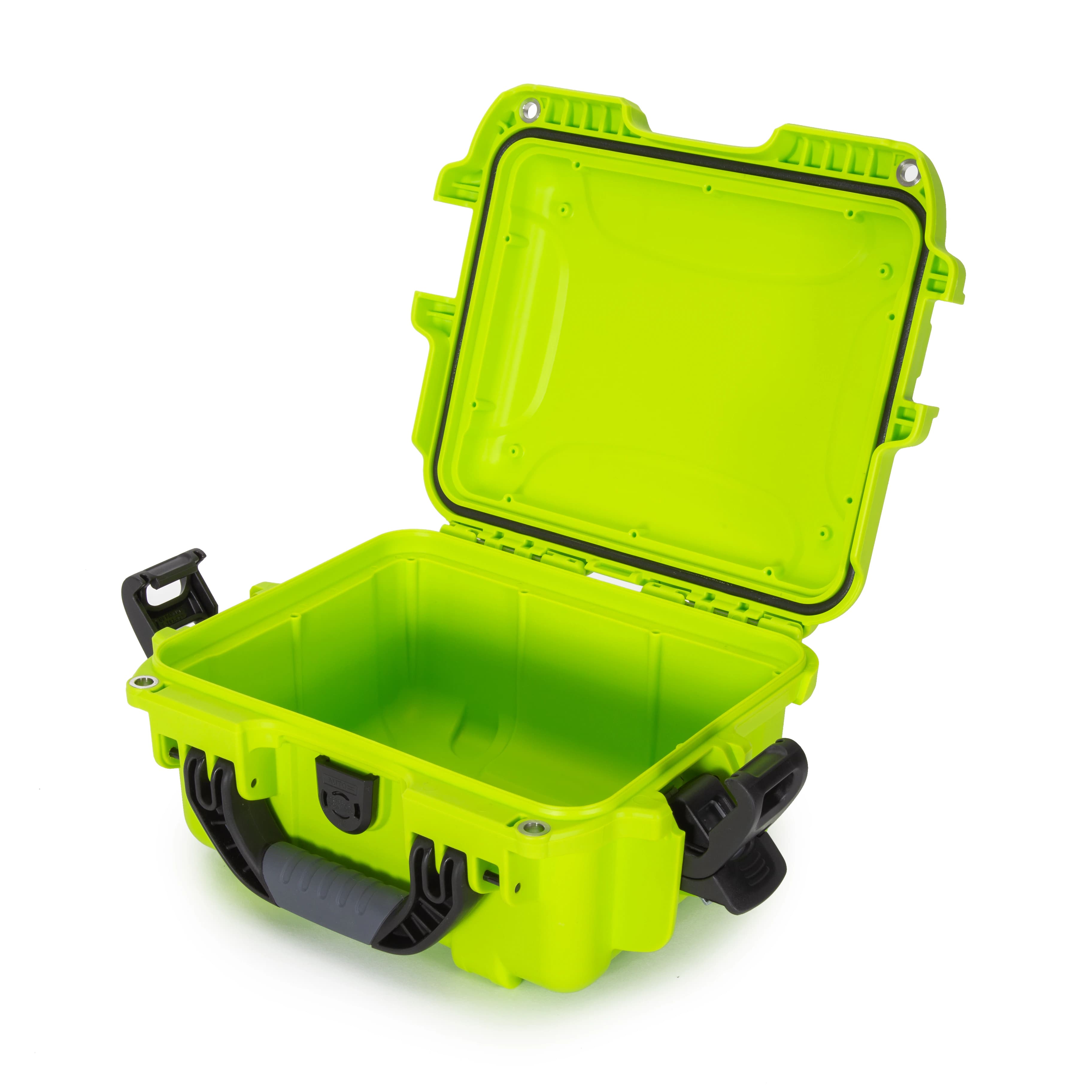 Nanuk 905 Waterproof Case, Lime, 12.5 x 10.1 x 6 in, PowerClaw Latching System, Soft Grip/Ergonomic Handle - Nanuk 905 Lime - Image 1