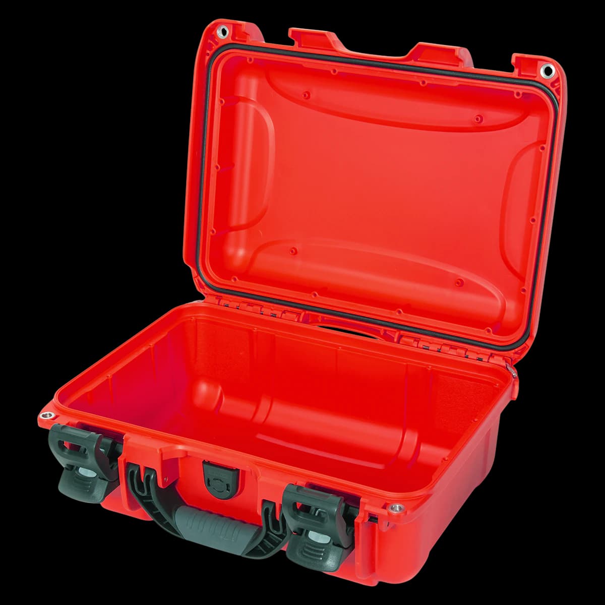 Nanuk 915 Waterproof Case, Empty, Red, 15.8 x 12.1 x 6.8 in, Latch Closure, Soft Grip/Ergonomic Handle - Nanuk 915 Empty Red - Image 1