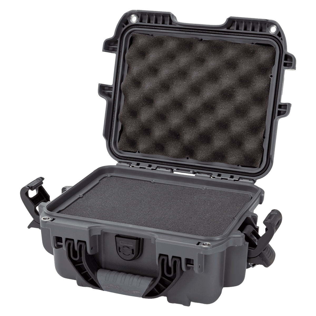 Nanuk 905 Waterproof Case with Foam, Graphite, 12.5 x 10.1 x 6 in - Nanuk 905 w/foam Graphite - Image 1