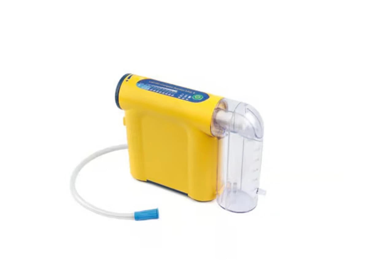 Laerdal LCSU 4 Compact Suction Unit, 300 ml Canister, with Disposable Canister, Patient Port, 0.9m Tube, Carry Bag, AC-DC Adapter, Battery, and User Guide - LCSU4 RTCA 300 ml Suction Unit - Image 1
