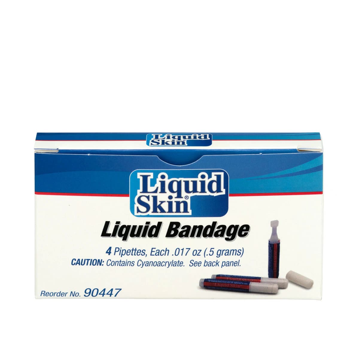 Liquid Skin Topical Skin Adhesive Cyanoacrylate, 0.017 oz, Purple, 4/Box - Liquid Skin Bandages 4/Box - Image 1