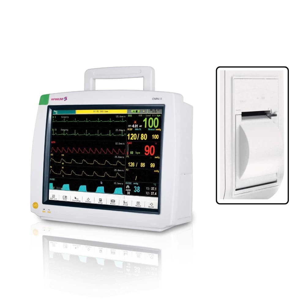 Infinium Medical Omni II Vital Signs Monitor with Printer, 12" Display - OMNI II w/ Printer - Image 1