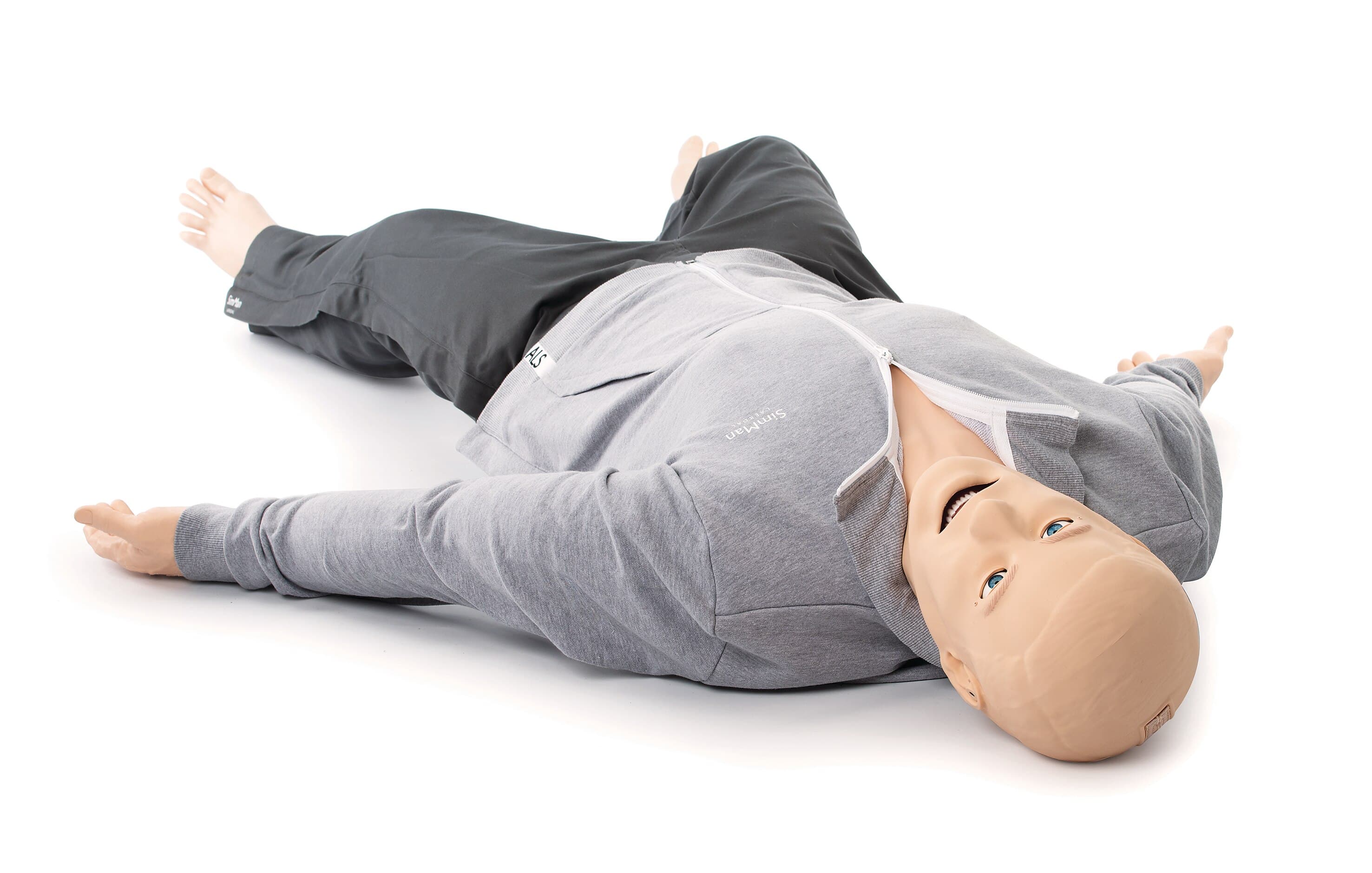 Laerdal SimMan ALS LiveShock Full Body Training Manikin, Light Skin, with Accessories - SimMan ALS LiveShock Manikin - Image 1