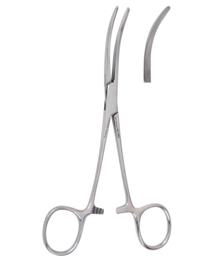 Miltex Vantage St. Vincent Tube Occluding Forcep, Curved, 6-1/2", Stainless Steel - Forcep Vantage St Vinc - Image 1
